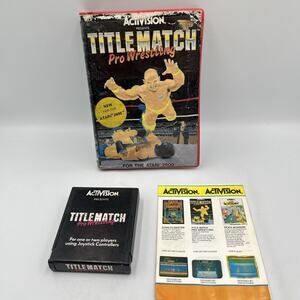 Atari 2600 Title Match Pro Wrestling Boxed Cartridge